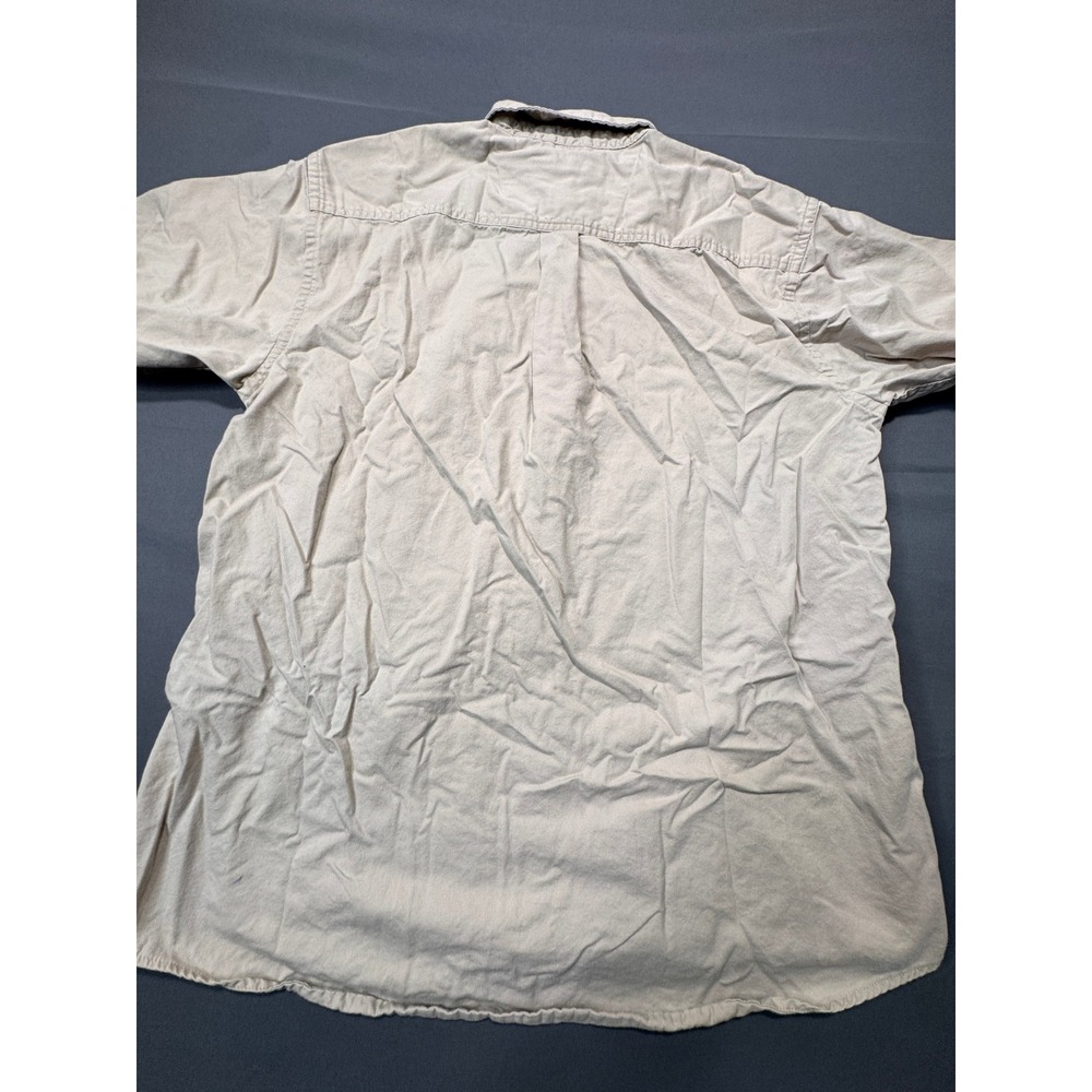 Andretti Racing Devon Jones Mens XL‎ Tan Short Sleeve Button Up Shirt - Picture 9 of 12